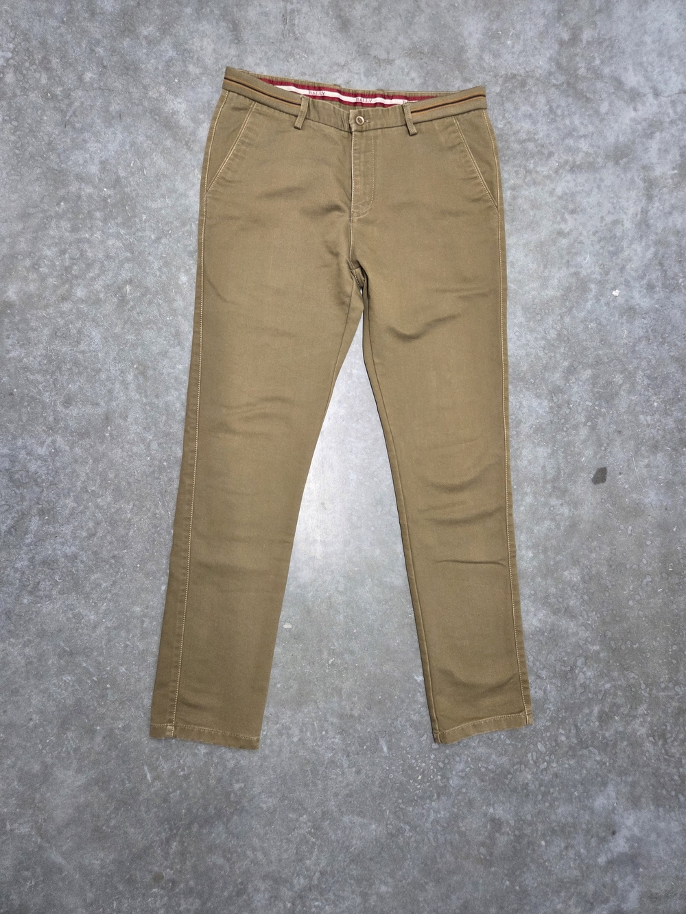 Vintage Bally Men's Slim Straight Khaki Pants 35x32.5